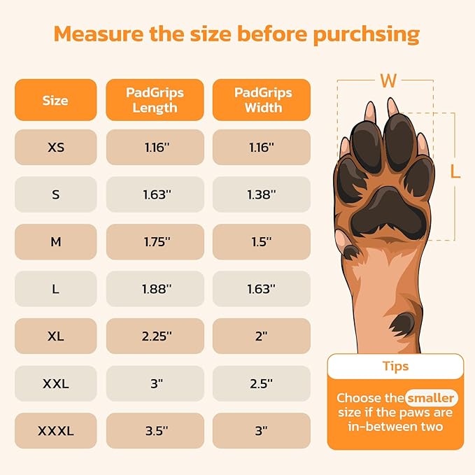Non-Slip Paw Protector Pads for Senior Dogs, Anti-Slip Rubber Traction Stickers, Blue, 48pcs, L (21-40lbs)