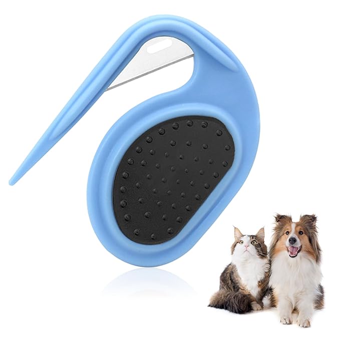 Knotting and Grooming Comb - Multifunctional Pet Hair Removal Tool for Cats, Dogs, Knot Remover and Opener for Loose, Knotted Hair