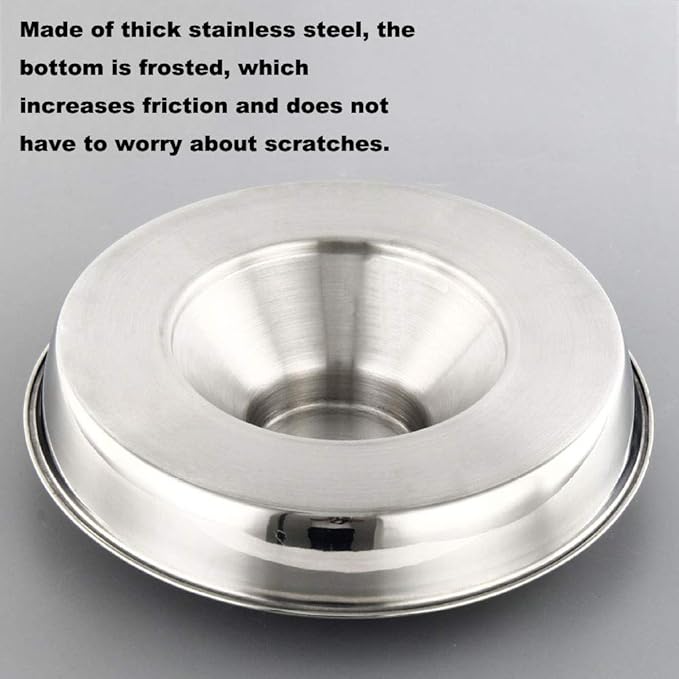 YUDANSI Stainless Steel Puppy Weaning Bowls,Cat Bowls for Food Water,Multiple Puppies Feeder Whelping Dishes,Litter Feeding Station Pans for Small Dogs Cats Eating at Same Time-Small Medium Large Size