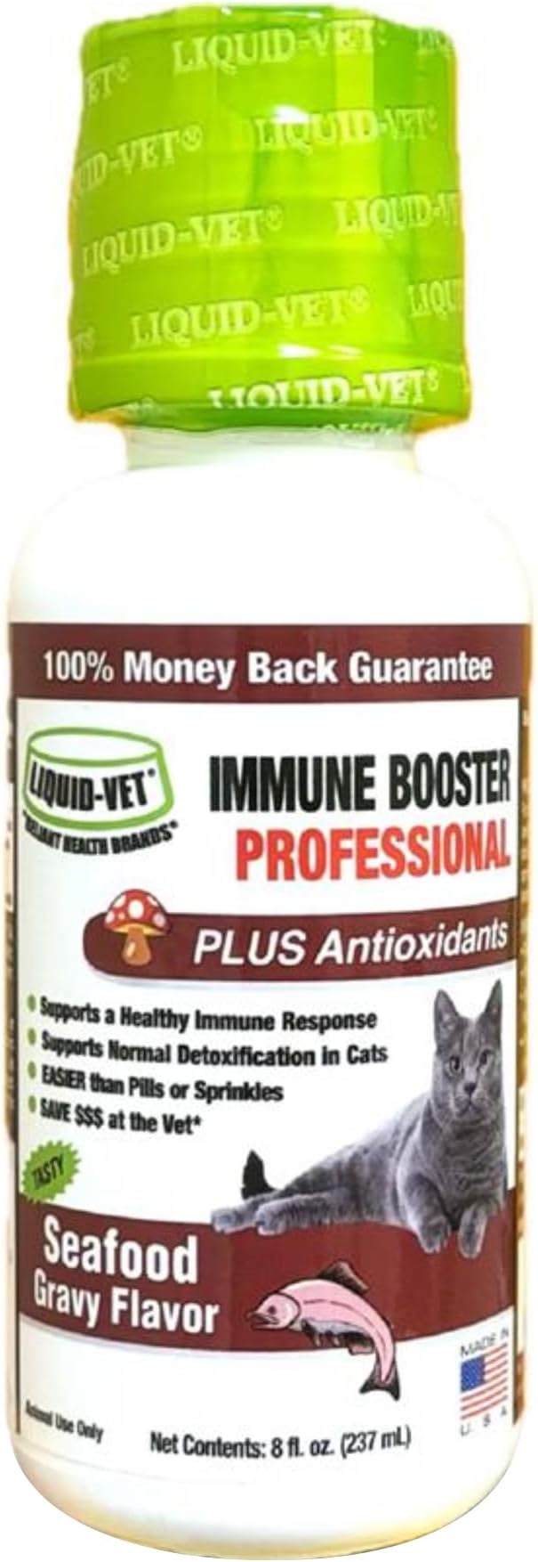 Immune Support for Cats – Daily Formula with Inulin, Beta-Glucan, Vitamin E, Omega-3s, Fermented Yeast & More! - Made for Picky Eaters