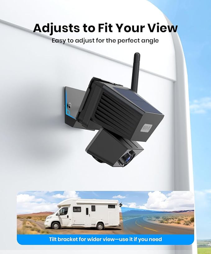 AUTO-VOX Wireless Backup Camera Solar Magnetic: 1-Min DIY Install, 5" 1080P Hd Dual Channel Monitor, Protective Carry Case, Stable Signal, IP69 Waterproof Back Up Systems Camera for Truck,Car,Trailer