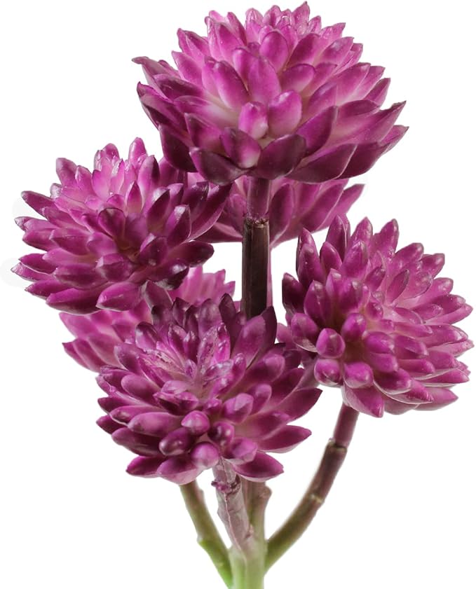 AQUANEAT Terrarium Plant, Fake Reptile Plant for Amphibian Habitat, 6.5 inch Tall Purple