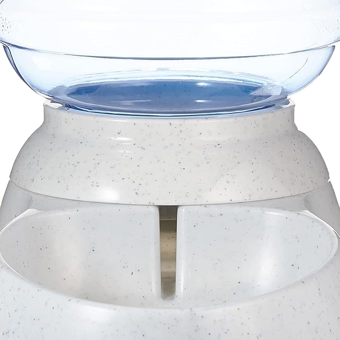 Amazon Basics Gravity Pet Water Dispenser for Cat, Dog, 1 gallon Capacity, Small, Gray