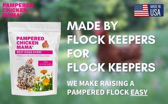 Pampered Chicken Mama Backyard Chicken Treats for Great Eggs - All-Natural Backyard Chicken Feed Supplies - Hen Treats for The Best Eggs Ever - High Calcium Supplement for Chickens (8 pounds)