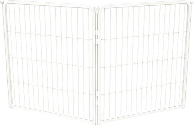 FXW Homeplus Unleashed Indoor Dog Playpen - Stress-Free and Safe Play, Heavy Duty 32 Inch 2 Panels Dog Pen for Puppy and Small Dogs, White│Patented