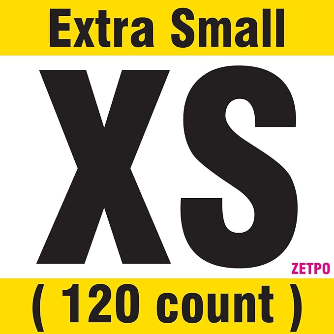 zetpo 12 Colors / 120 pcs Cat Claw Covers | Cats Nail Caps with Adhesives and Applicators (XS)