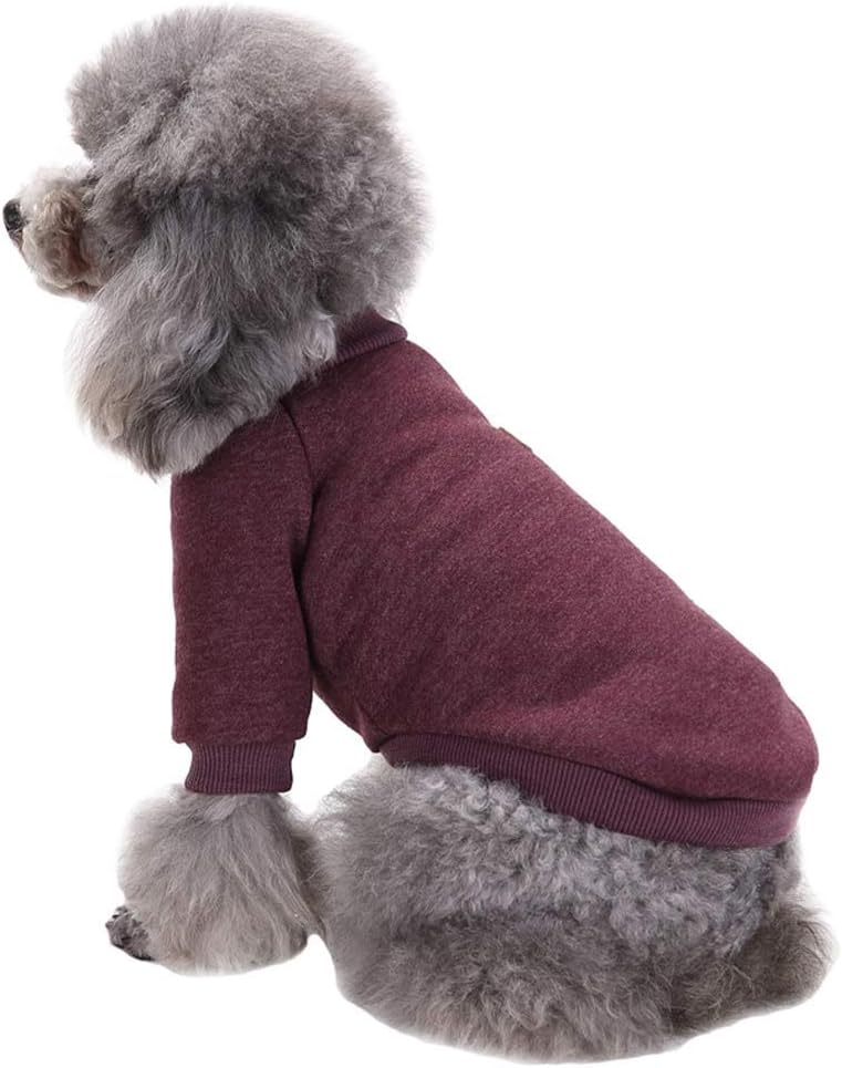 Jecikelon Dog Clothes Dogs Sweater Soft Puppies Clothing Winter Puppy Sweaters Warm Outfit for Dogs Small XXS XS Cat Apparel (Brown, XL)
