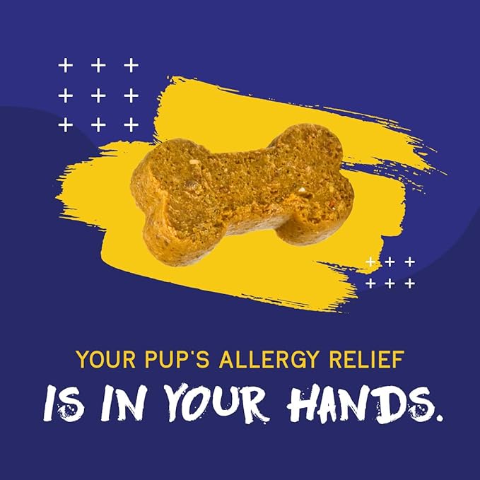 PupGrade Itch & Allergy Chew Supplement for Dogs Improved Immune Support & Seasonal Allergies with Alaskan Salmon Fish Oil - Helps with Anti-Itch - 60 Soft Chews