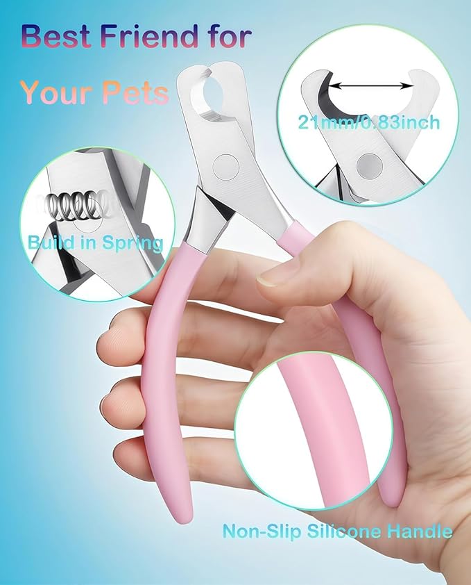 Large Dog Nail Clippers Wide Jaw Opening Heavy Duty Dog Nail Trimmer Cat Claw Clippers