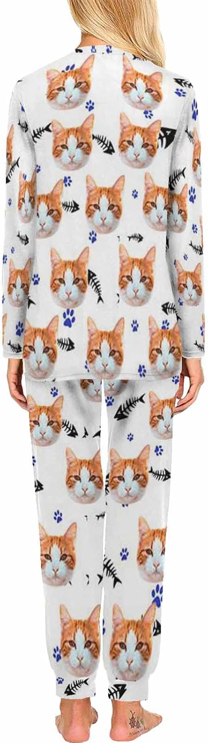 MyPupSocks Custom Face Pajamas Sets for Women, Personalized Photo Sleepwear XS-XXL