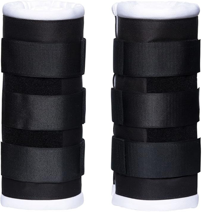 Schneiders Dura-Tech Tekno-Dri Quick Wrap No Bow Leg Wraps for Horses | Exceptional Support & Moisture-Wicking Protection | Color Black | Size 14"