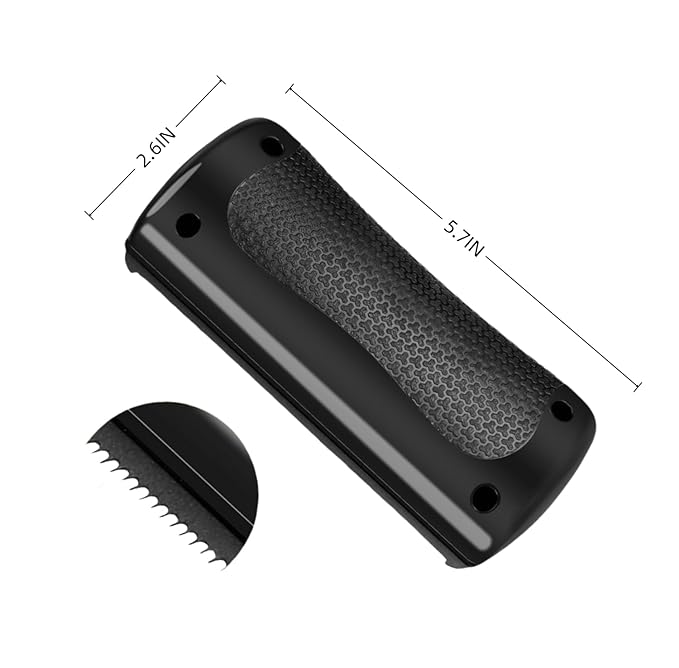 Deshedding Brush for Dogs & Cats - Dual-Head Pet Grooming Tool with Ergonomic Handle, Gentle Hair Removal Brush for Horses, Rabbits