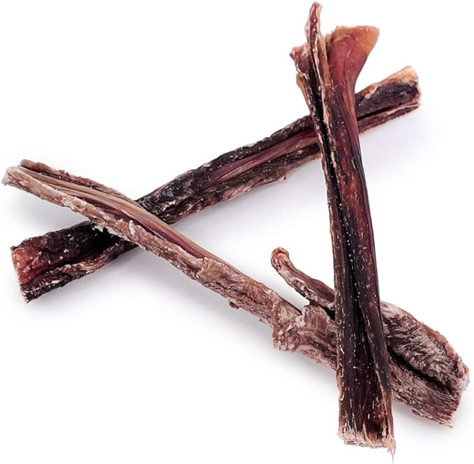 ValueBull Beef Jerky Gullet Sticks, Premium Dog Chews, 6 Inch, 400 Count Wholesale Pack - Natural Collagen, Glucosamine & Chondroitin for Joint Health, Single-Ingredient Beef Esophagus