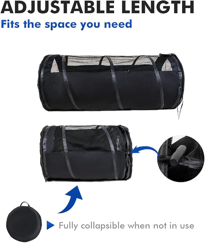 Pet Tube Soft Sied Dog Carries,Extra Long Cat Tunnel for Cars, Outsidet Enclosures Playpen Tunnel Catio for Long Distance Travel Road Trip