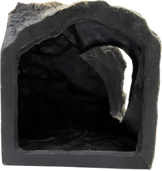 JIHAQUA Large Resin Reptile Tank Accessories Hideouts Cave Habitat Decor for Leopard Gecko Lizards Turtle