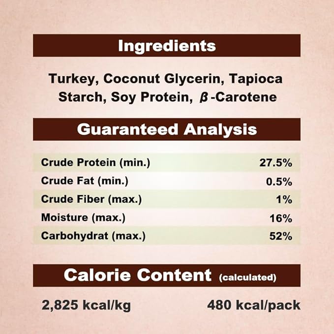 Afreschi Turkey β-Carotene Stick Dog Treats – 6 oz, USA-Sourced Trukey, All-Natural, Hypoallergenic, Low-Fat, Healthy & Easily Digestible, Puppy & Training Snack