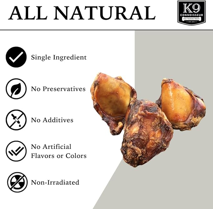 K9 Connoisseur Dog Bones Made in USA for Small and Medium Breed Dogs Natural Long Lasting Meaty Beef Knee Cap Bone Treats Best for Dogs Upto 50 Pounds 1 Pack 3 Count