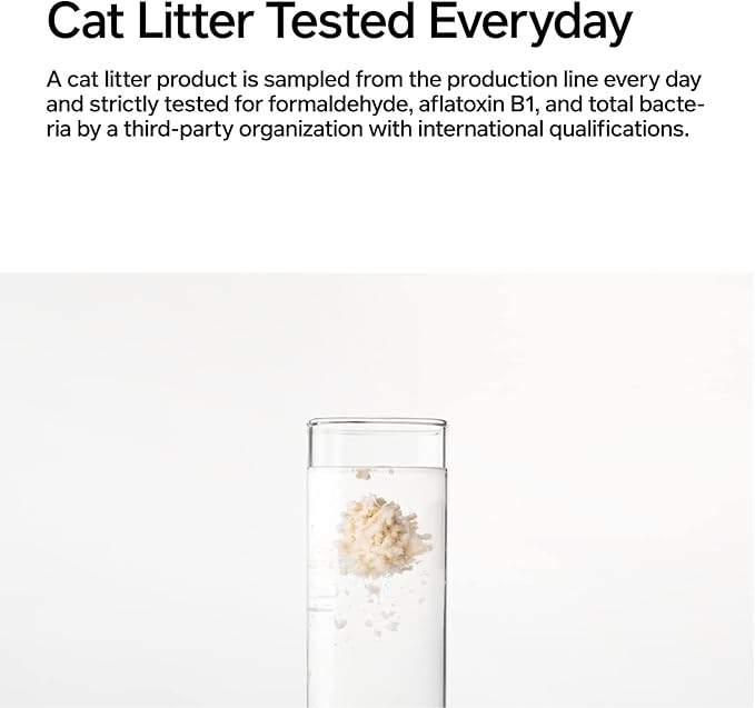 pidan Tofu Cat Litter Clumping,Flushable,Ultra Absorbent and Fast Drying, 100% Natural Ingredients Litter,Solubility in Water,Really Dust-Free,Less Scattering (5.3lb×4bags)