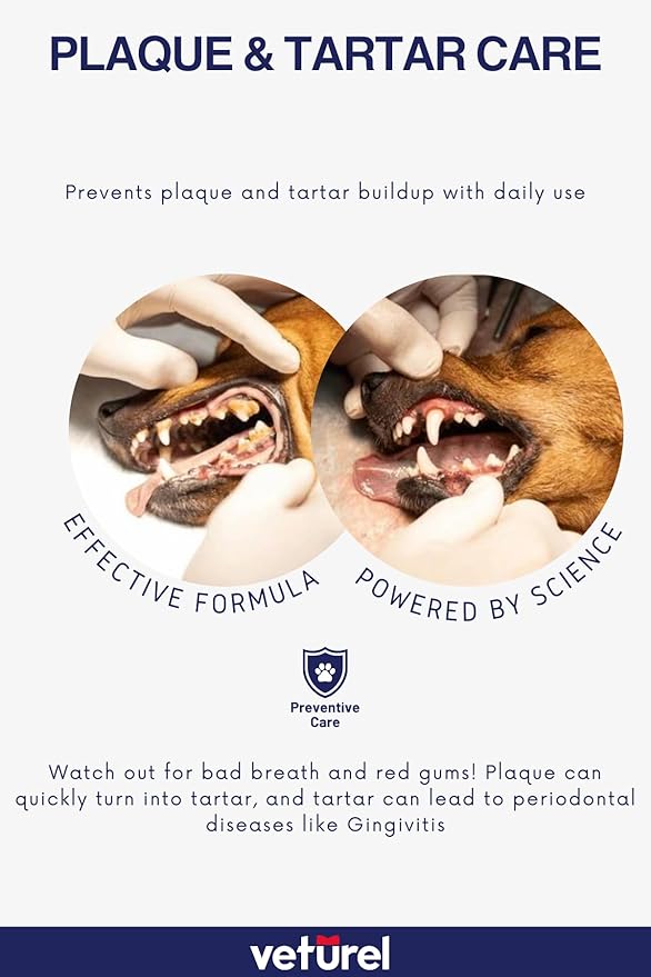 Natural Dog Teeth Cleaning Oral Care Spray - May Help with Bad Breath - May Support Plaque and Dental Care for Cats - May Help Reduce Plaque for Dogs and Cats - 3.4 oz