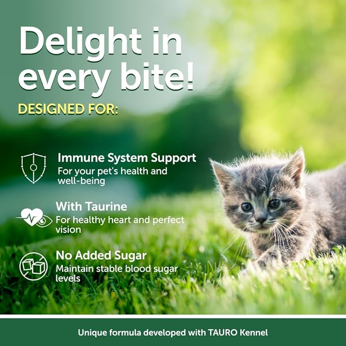 Nature's Protection Wet Cat Food in Gravy - High Protein, Natural & Soft Tuna Fish & Sea Bass Shreds - Wet Food for Kittens, Can-Free Convenient Pouches 2.46-oz (Superior Care - 24 Pack)