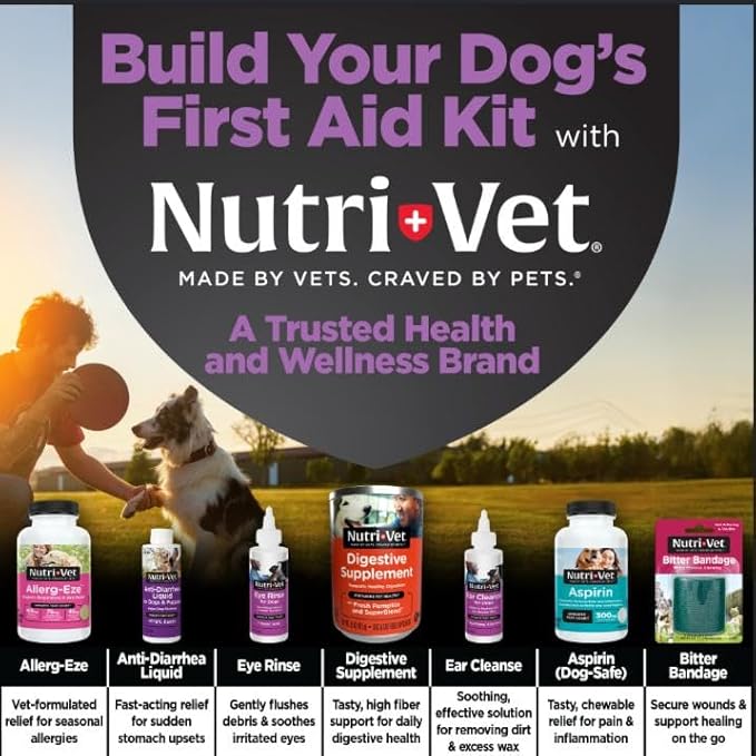 Nutri-Vet Aspirin for Dogs, Dog Aspirin, Pet Essentials, Inflammation Care, Joint Support for Seniors, Arthritis Pain Relief, 300mg per Tablet, Over 50 lbs, 75 Count