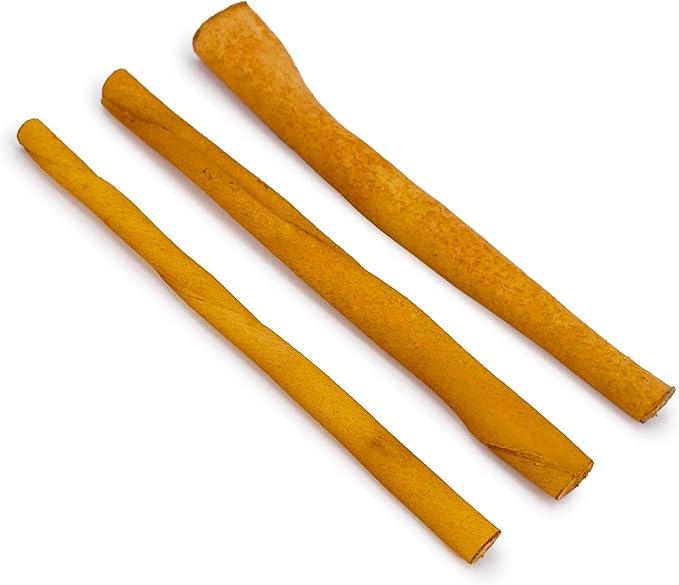 ValueBull USA - Rawhide Twists for Small Dogs, 5 Inch, Smoked, Varied Thicknesses, 200 Count Bulk Pack - Natural & Safe, USA Beef Hide, Long Lasting, Chemical Free, No Artificial Flavors