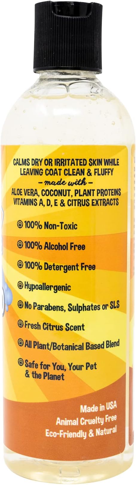 Bodhi Dog Refreshing Orange Citrus Shampoo - Deep Cleaning Coconut & Aloe Formula - Natural Soothing, Moisturizing Pet Wash for Dogs, Cats, Puppies - Tear-Free (17 Fl Oz)