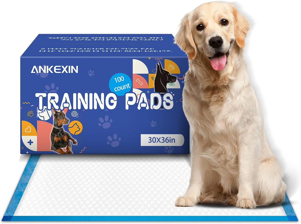 100 Counts XL Puppy Pee Pads 30x36 Inch | Super Absorbent Leak-Proof Dog Training Pads with Odor Control | Quick-Dry Potty Pads for Dogs & Cats