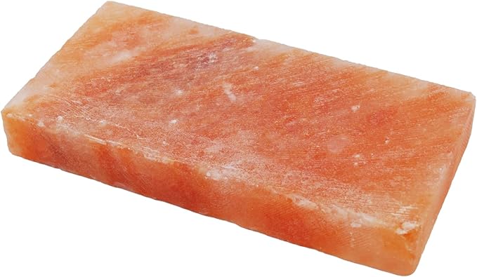 kathson Himalayan Salt Block for Horses,8x4x1 Inches Deer Salt Lick Brick Animal Salt Rock with Natural Vital Minerals for Deer Cattle Sheep Goats Livestock (1 Pcs)