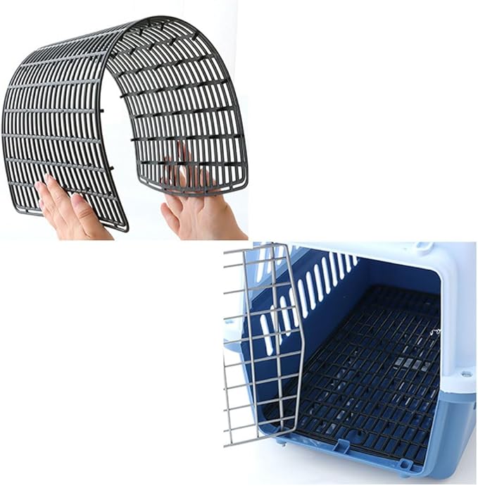 Plastic Mesh Tray for Dogs, Cats & Small Pets – Anti-Leak Crate Floor Grid, Cage Liner for Travel Carriers, Breathable Hygienic Base, Cut-to-Size PP Plastic (Small size15.7x9.4 in)