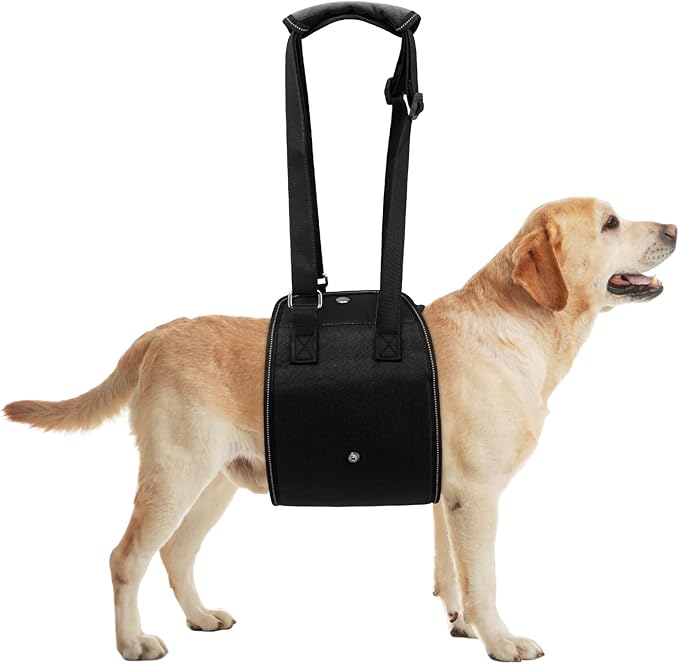 Dog Lift Harness Dog Sling for Large Dogs, Portable Dog Carrier Sling for Back Legs, Ajustable Hip Support Harness for Weak Rear Leg, Assist Senior Disabled Joint Injuried and After ACL
