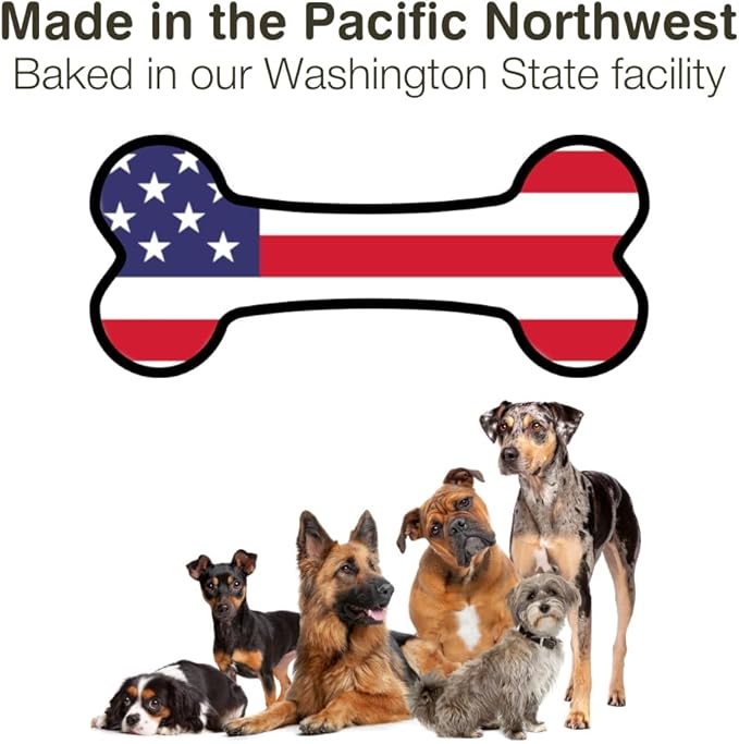 Organic Peanut Butter & Molasses Dog Treats – Healthy, Crunchy, Vegan Biscuits with Whole & Real Ingredients – All Natural & USA‐Baked, 7 oz