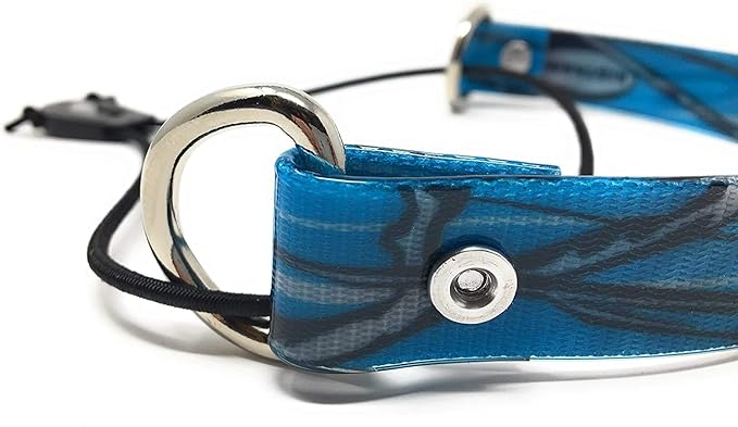 Sparky Pet Co - ECollar Replacement Strap - Bungee Dog Collar - Waterproof - Adjustable - Secure Nexus Wheel Lock - for Electronic Training & Invisible Fence Systems - 3/4" (Blue Camo)