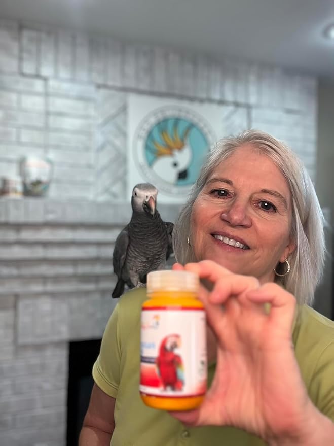 UnRuffledRx™ Red Palm Oil for Birds & Parrots – Supports Skin, Feather, Eye & Immune Health, Rich in Omega Fatty Acids, Antioxidants, Beta Carotene, & Vitamin E – 100% Natural