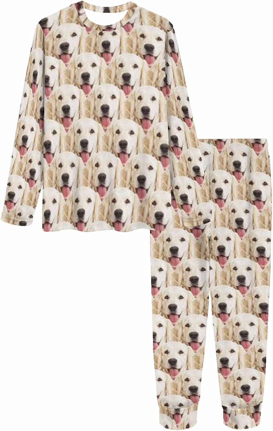 MyPupSocks Custom Face Pajamas Sets for Women, Personalized Photo Sleepwear XS-XXL