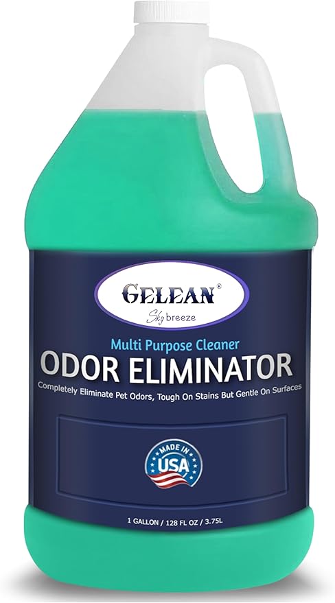 Multi Purpose Cleaner Pet Odor eliminator - pH Neutral - Strong Odor Floor Cleaner - Pet Odor Eliminator for Home - Best Scent Remover for Cat and Dog Pee All Purpose Cleaner 1 gallon (Sky Breeze)