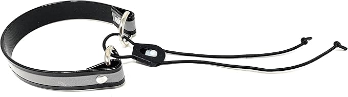 Sparky Pet Co - Surefit ECollar Replacement Strap - Bungee Dog Collar - Waterproof - Adjustable - Secure Nexus Wheel Lock - for Electronic Training & Invisible Fence Systems - 1" (Reflective Black)