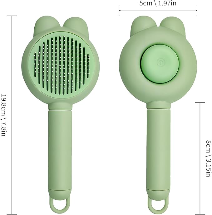 Zoocozy Cat Brush for Shedding, Dog Deshedding Brush, Pet Hair Removal Tool for Puppy Pitten(Green)