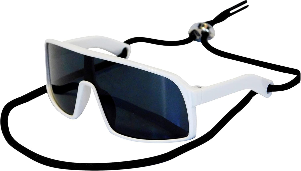 G029 Dog Cat Pet Sports Turbo Small Sunglasses for Toy Breeds 8-18lbs (Sport Turbo White)