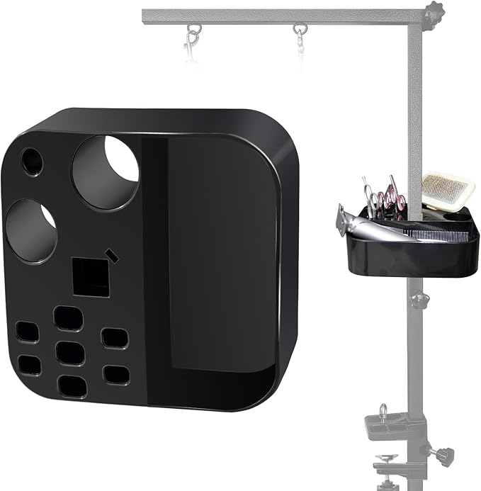 Portable Pet Grooming Tool, Dog Grooming Arm Accessories, Hairdressing Scissors Clips Brushes Organizer for Pet Shop