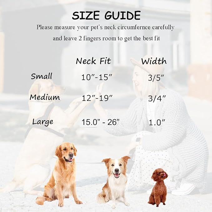 Soft Cotton Hemp Dog Collar with Metal Buckle Adjustable Twilled Dog Collars for Small Medium Large Dogs(Grey,Small)