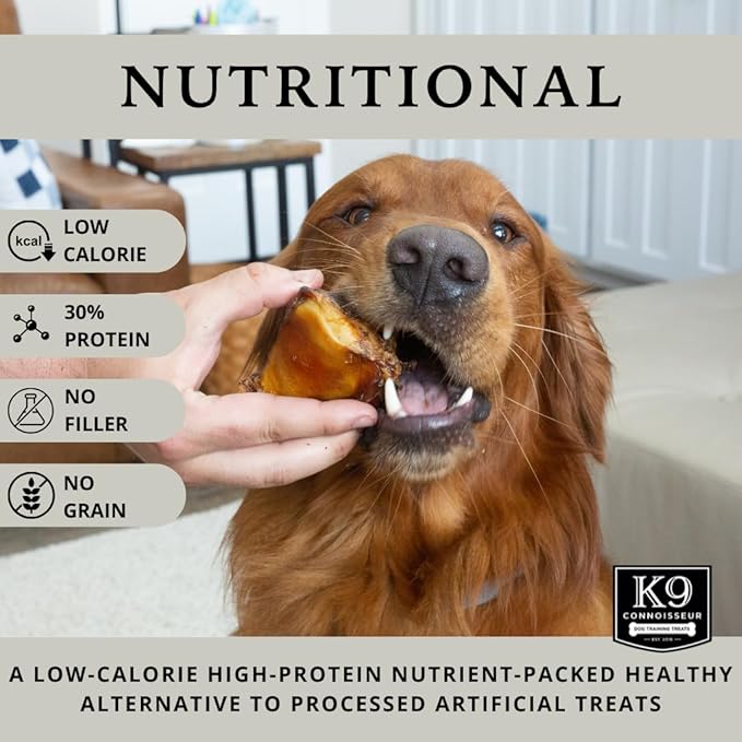 K9 Connoisseur Dog Bones Made in USA for Small and Medium Breed Dogs Natural Long Lasting Meaty Beef Knee Cap Bone Treats Best for Dogs Upto 50 Pounds 1 Pack 3 Count