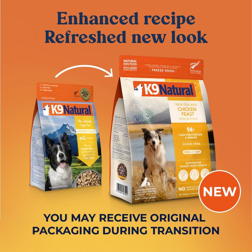 K9 Natural Grain-Free Freeze-Dried Dog Food Chicken 1.1lb