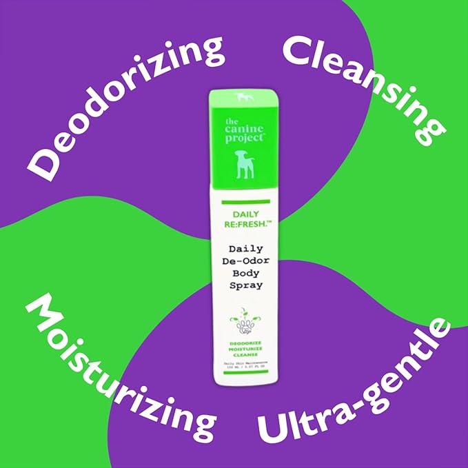 Luxury Daily Dog Deodorant & Grooming Spray – Long-Lasting, Odor Eliminating Pet Deodorizer Spray for Dogs’ Coat & Skin – Gentle & Clean, Irresistible Fresh Spa Scent 5.07 Fl oz.