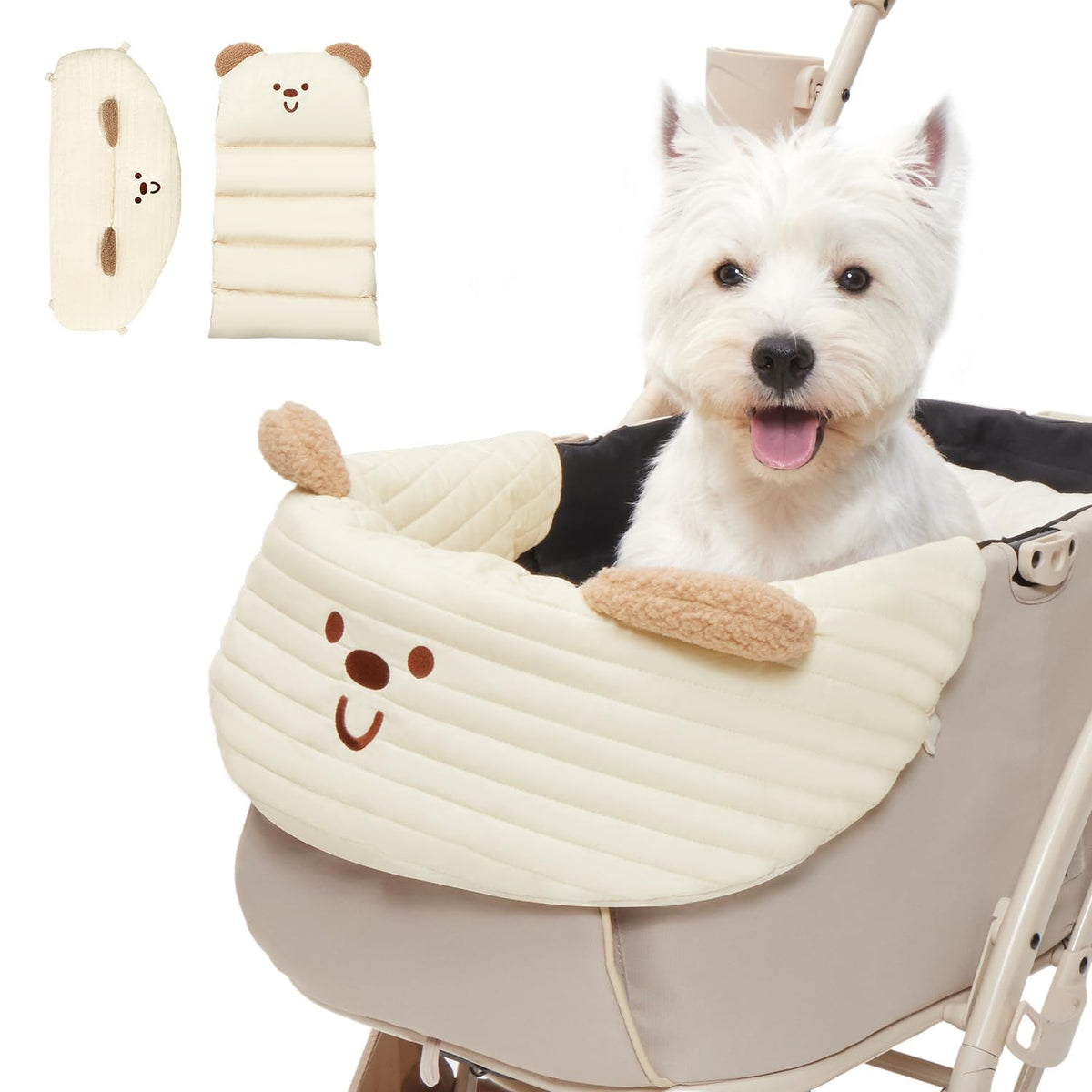 Dog Stroller Cushion & Mat, Pet Stroller Cushion for Dogs & Cats, Ideal Pet Accessories for Comfortable Rides