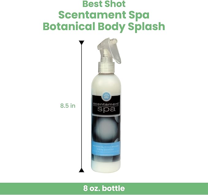 Best Shot Scentament Spa Botanical Body Splash, Baby Powder, 8 oz