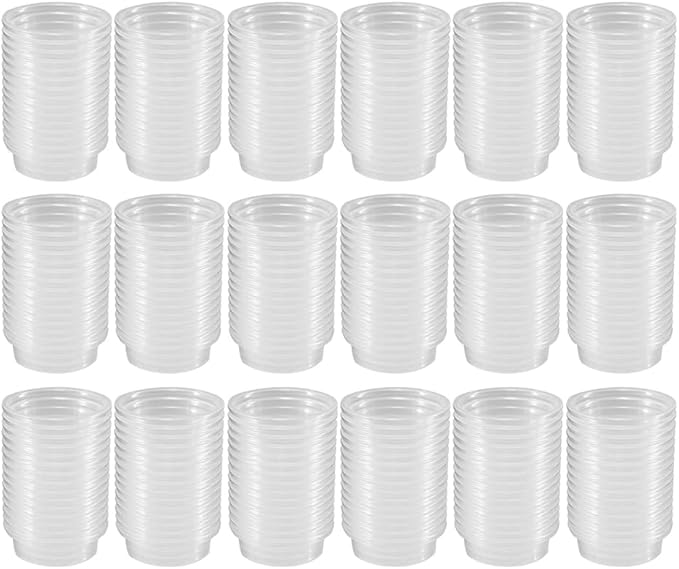 500 pcs 0.5oz Cups, Crested Gecko Food and Water Feeding Cups, Reptile Feeder Bowls, for Lizard and Other Small Pet Ledge Accessories Supplies