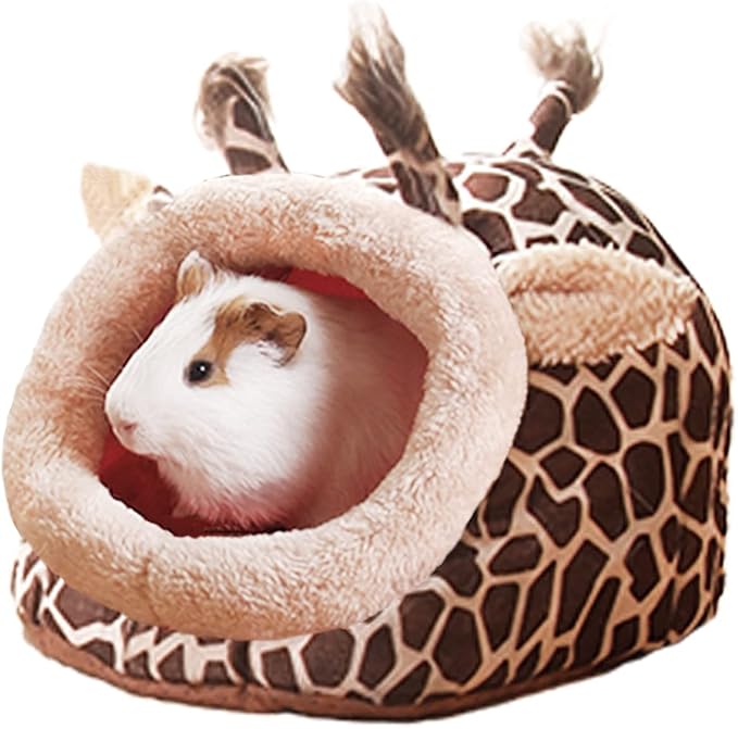 LEFTSTARER Guinea Pig Rat Bed and Hideout for Ferret Hedgehog Sleep and Hide, Hamster Small Pet Animals Supplies Toy Cage Accessories Nest