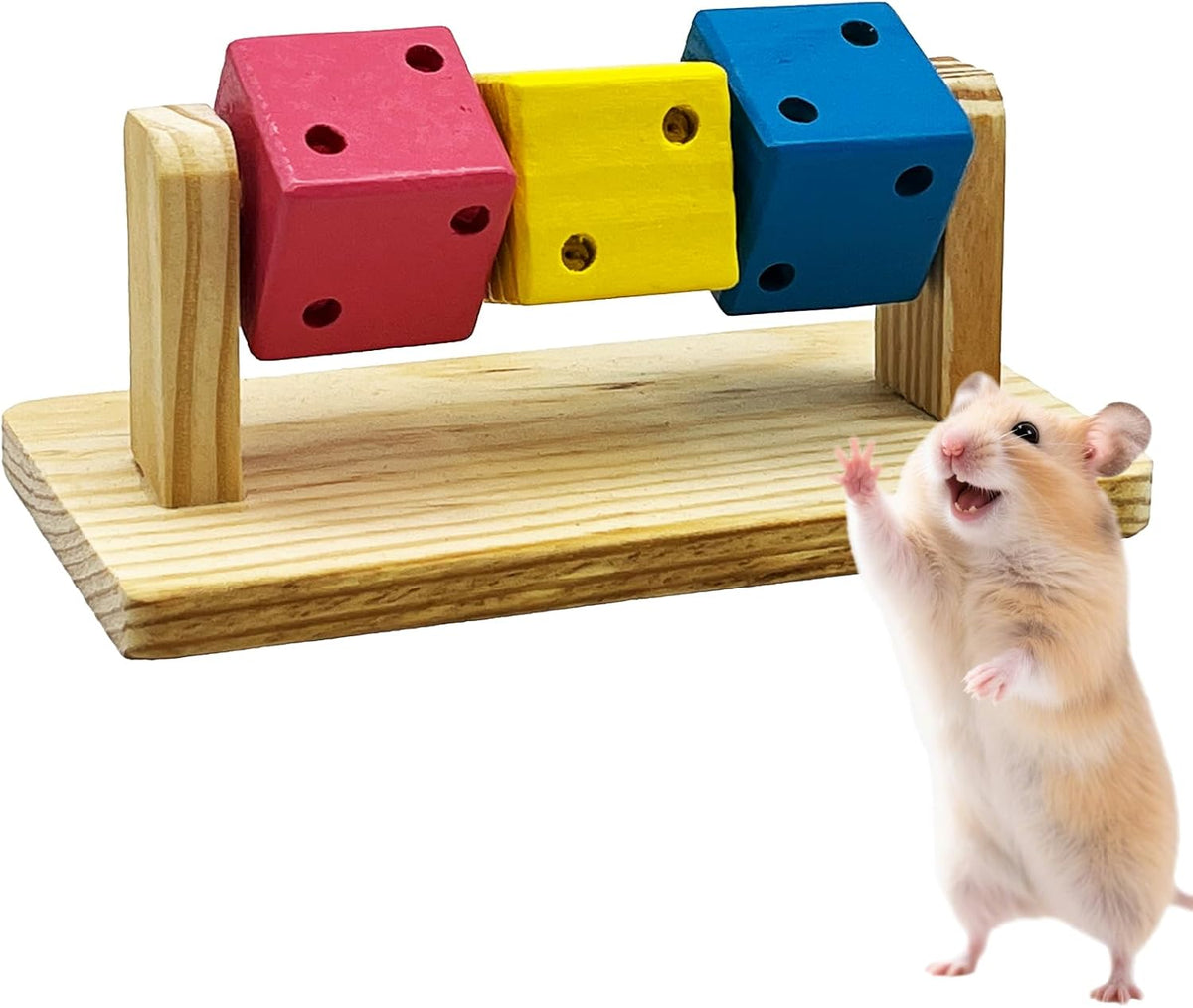Small Animals Hamster Toy - Cage Wooden Accessories for Gerbil,Chinchilla,Rat,Guinea Pig,Mouse