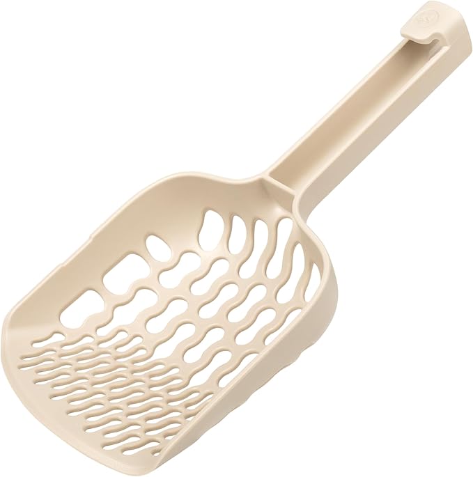 Lady N - Infinity Cat Litter Scoop: Easy Sifting with 8-Shaped Hole Design for Tofu Cat Litter and Clay Litter, Durable ABS Plastic Litter Scoop